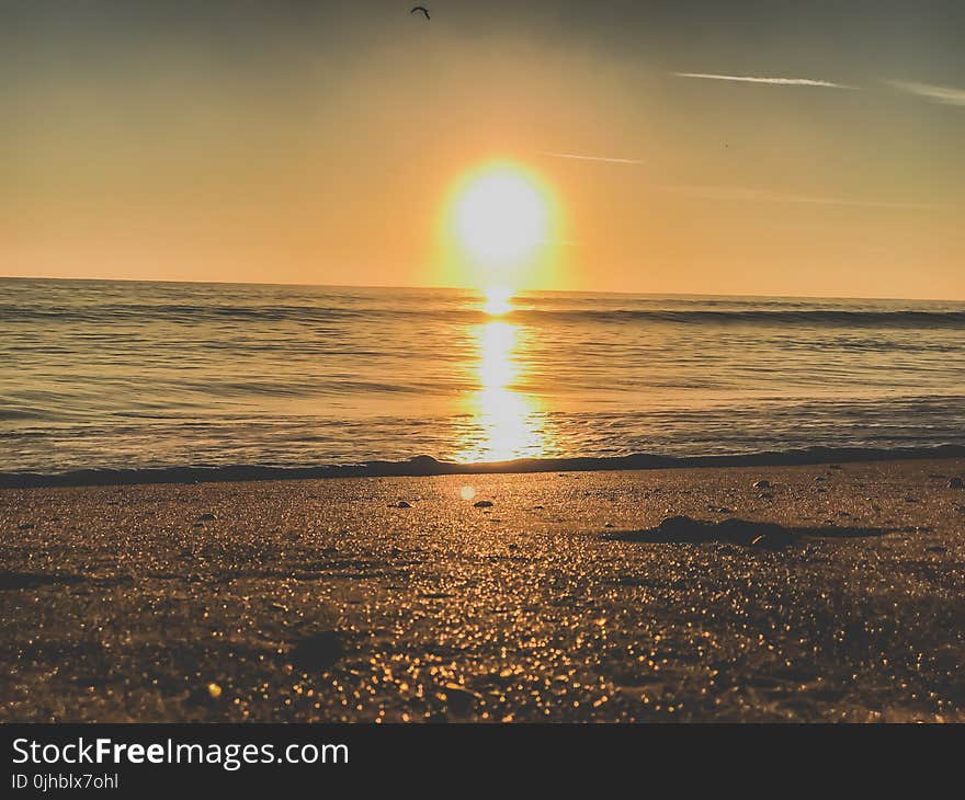 Photography of Ocean during Sunset