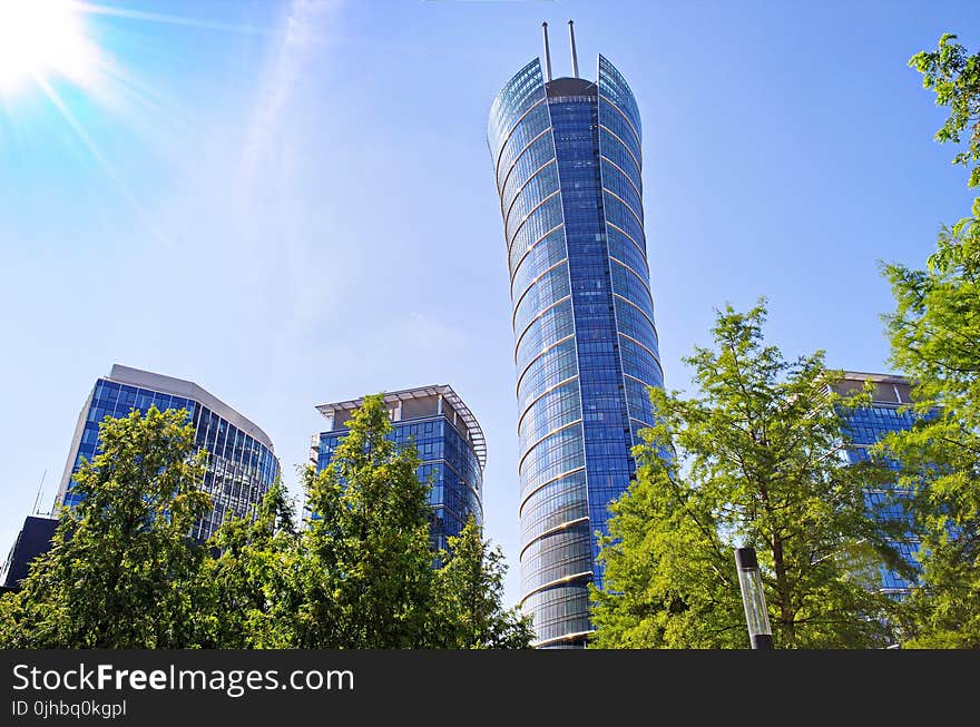 Warsaw Spire Glass Window Building Skyscraper