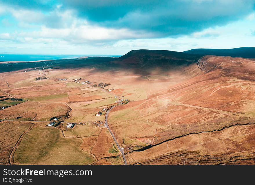 Aerial Photo Of A Field