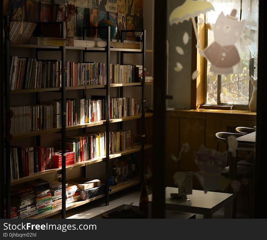 Photo of Wooden Bookshelves