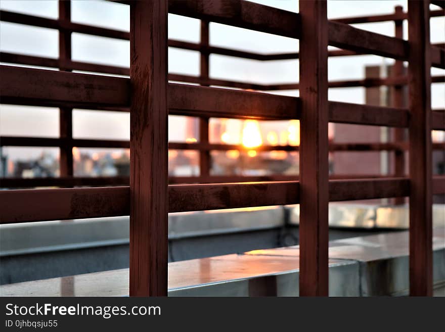 Brown Wooden Fence