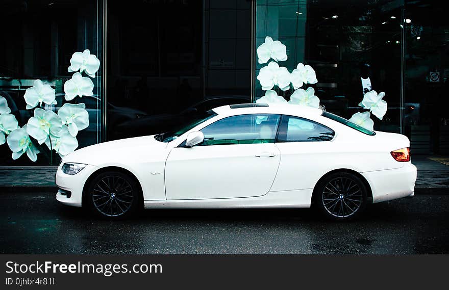 Photo of White Car at the Street