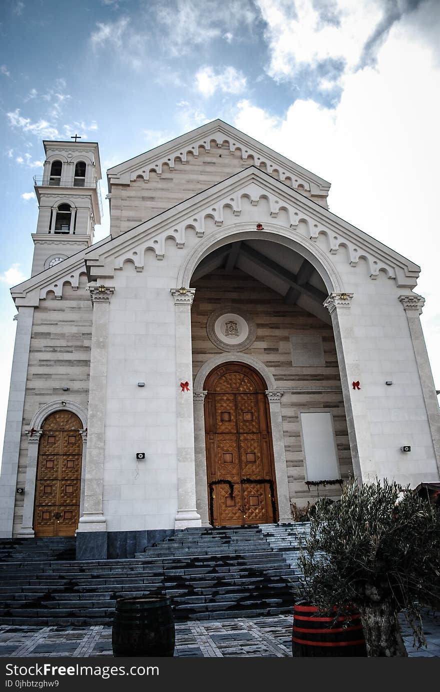 White Concrete Church