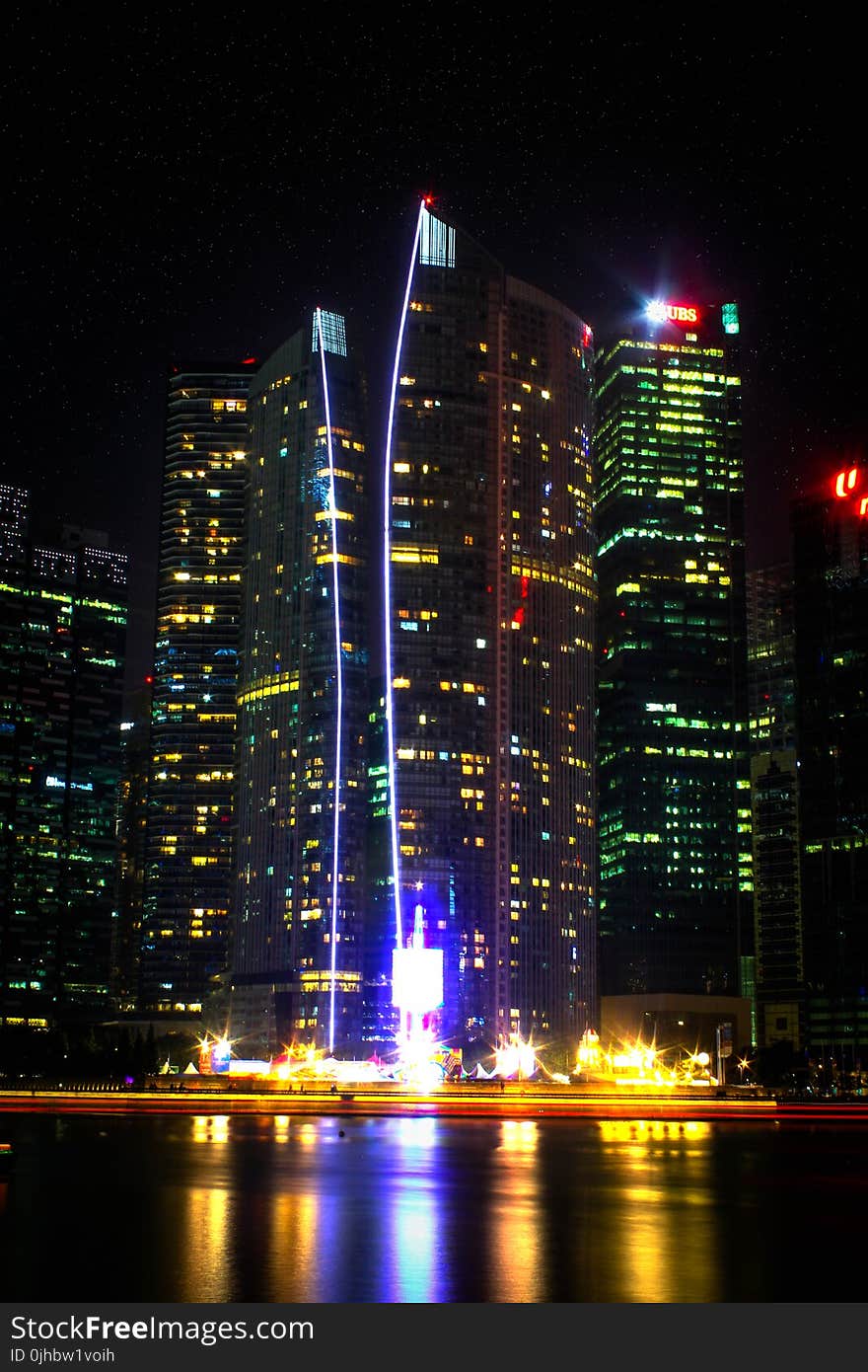 Photo Of High-rise Buildings During Night Time