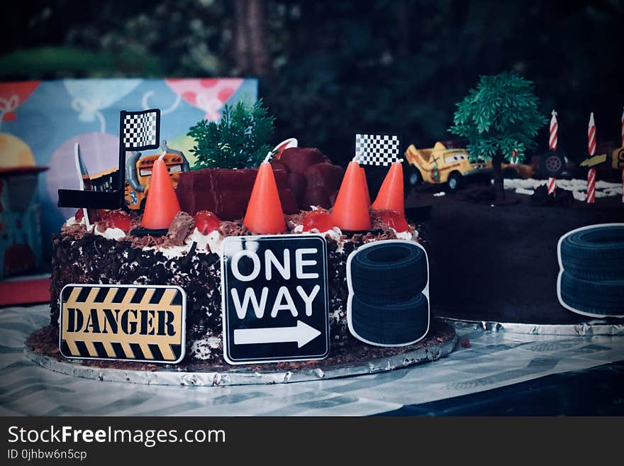 Cake With Road Signs