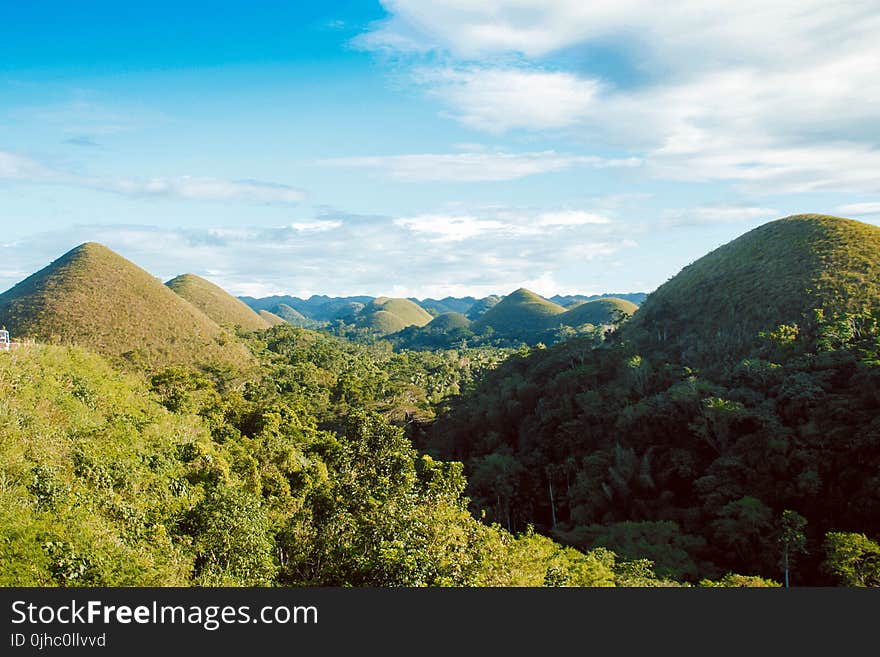 Scenic View of Hills Surrounded By Trees