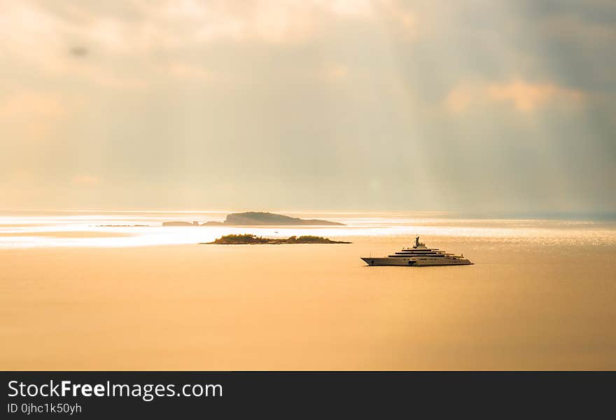 White Cruise Ship