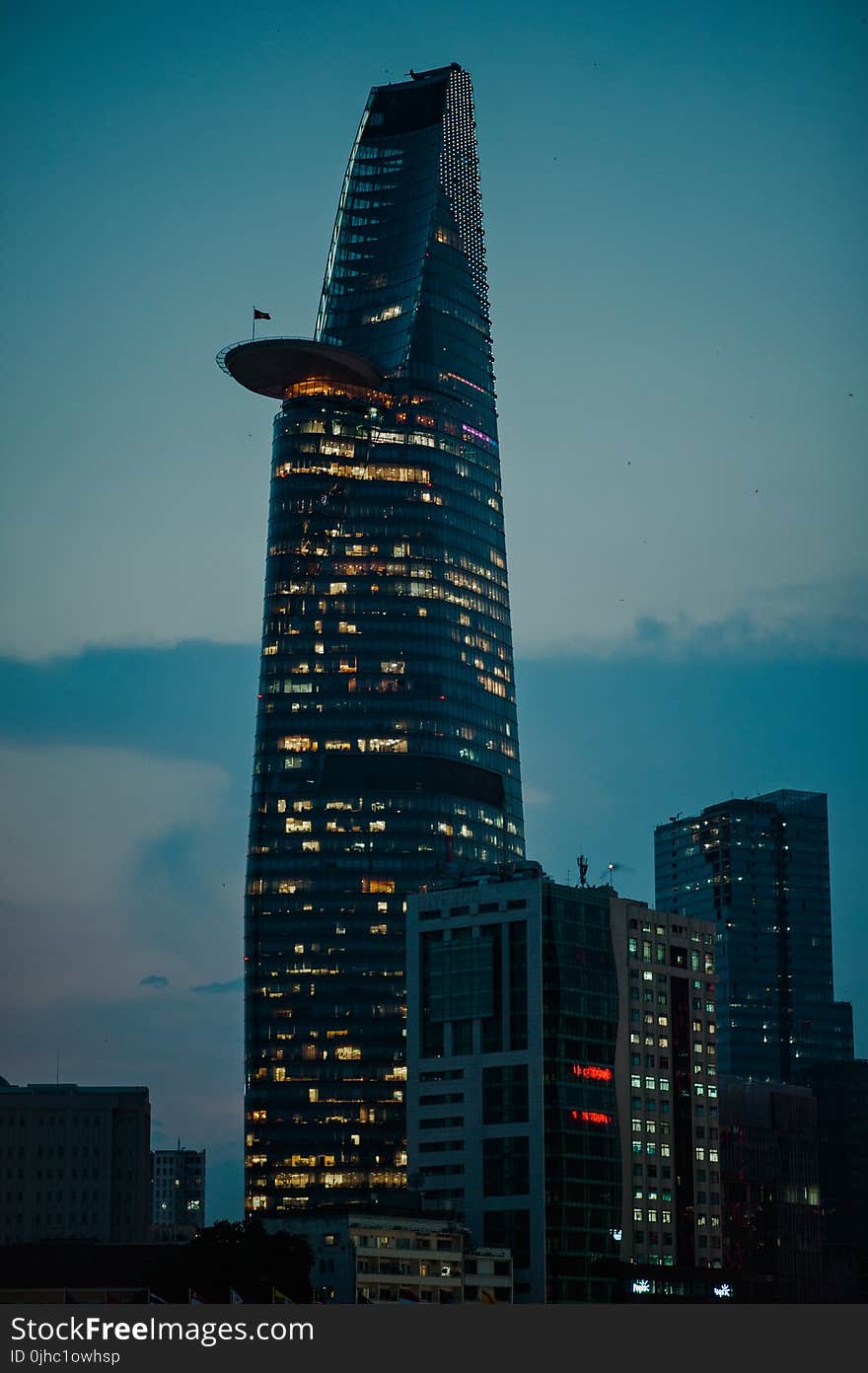 High Rise Concrete Building during Dawn