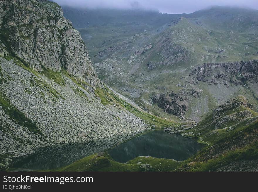 Green and Gray Mountain