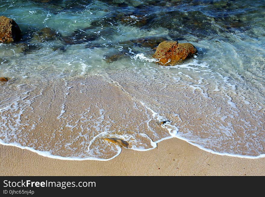 Sea Waves on Seashore