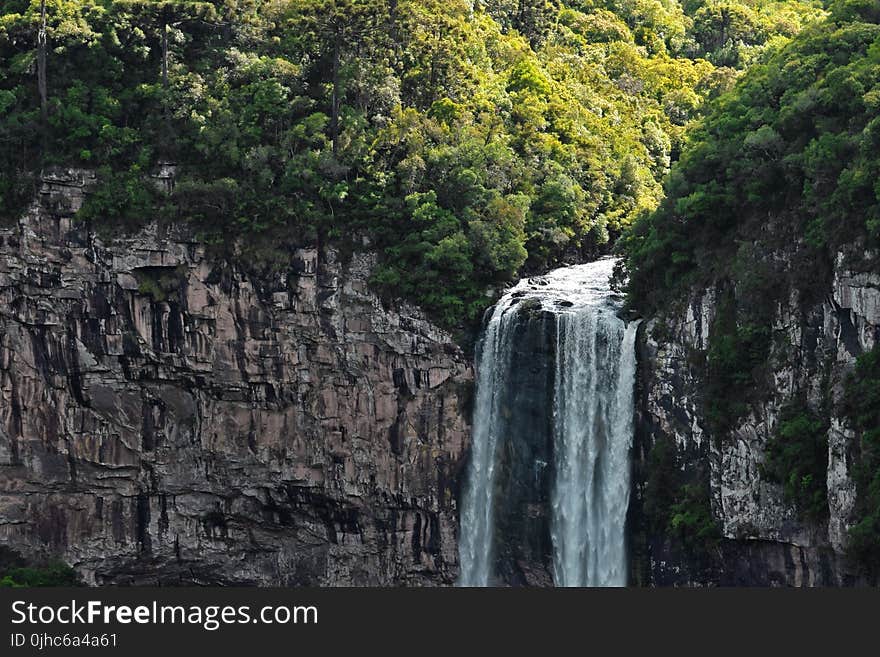 Aerial Photography of Waterfalls