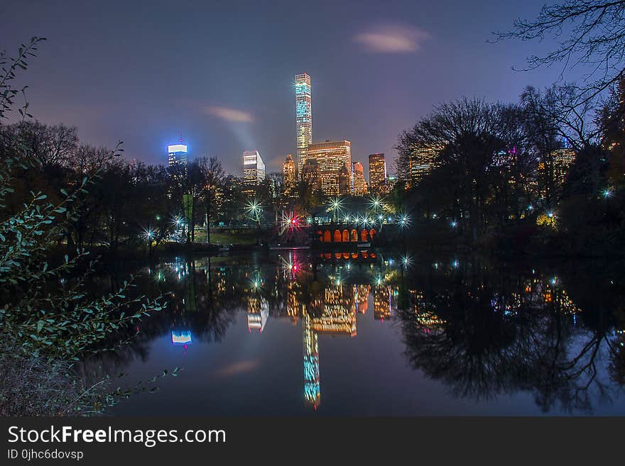 Panoramic Photo of City Skyline