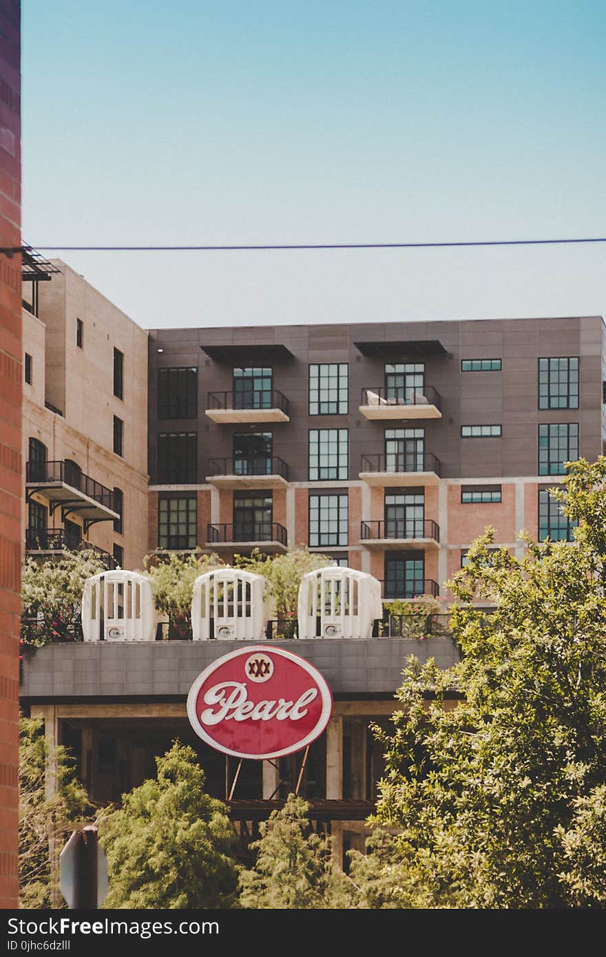 Brown and White Pearl Building