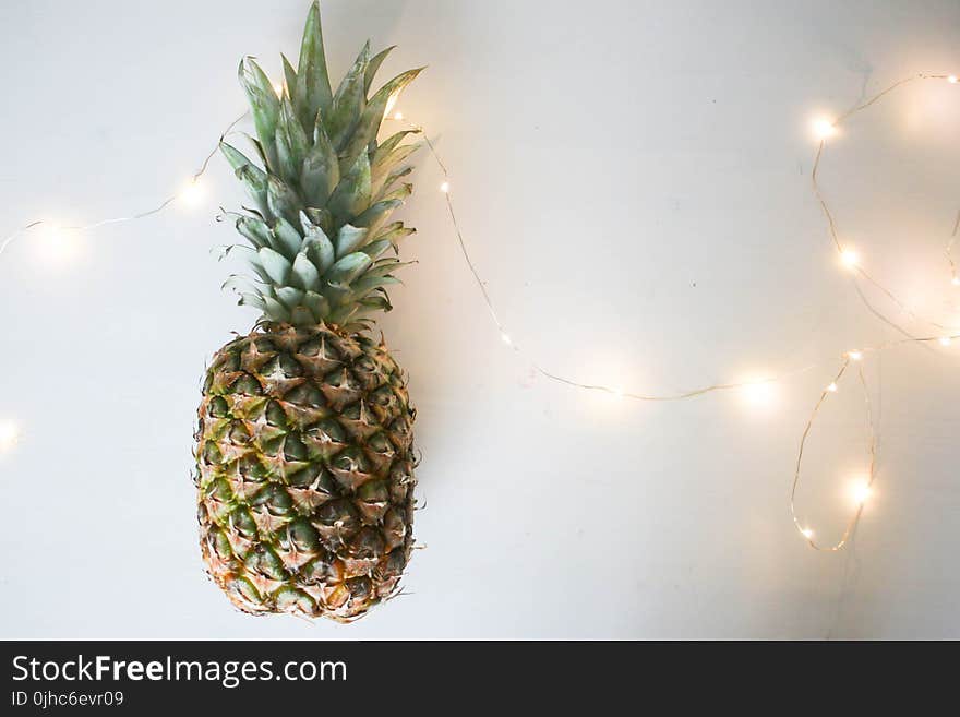 Pineapple On White Surface