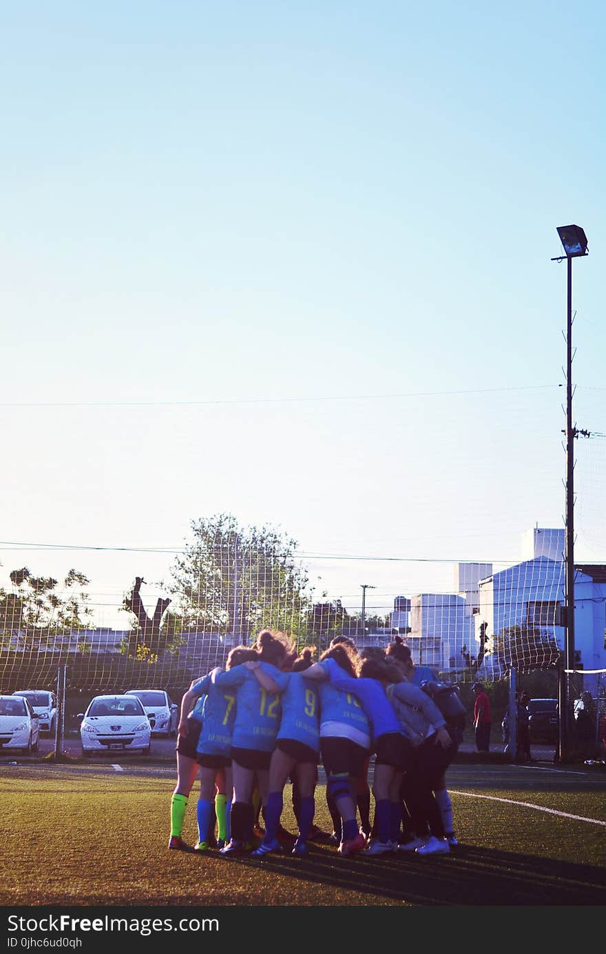 Photography of Volleyball Team on Volleyball Court