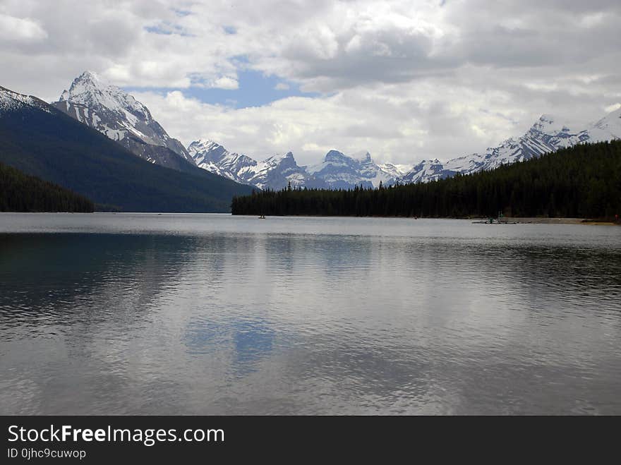 Scenic View of Snow Covered Mountains