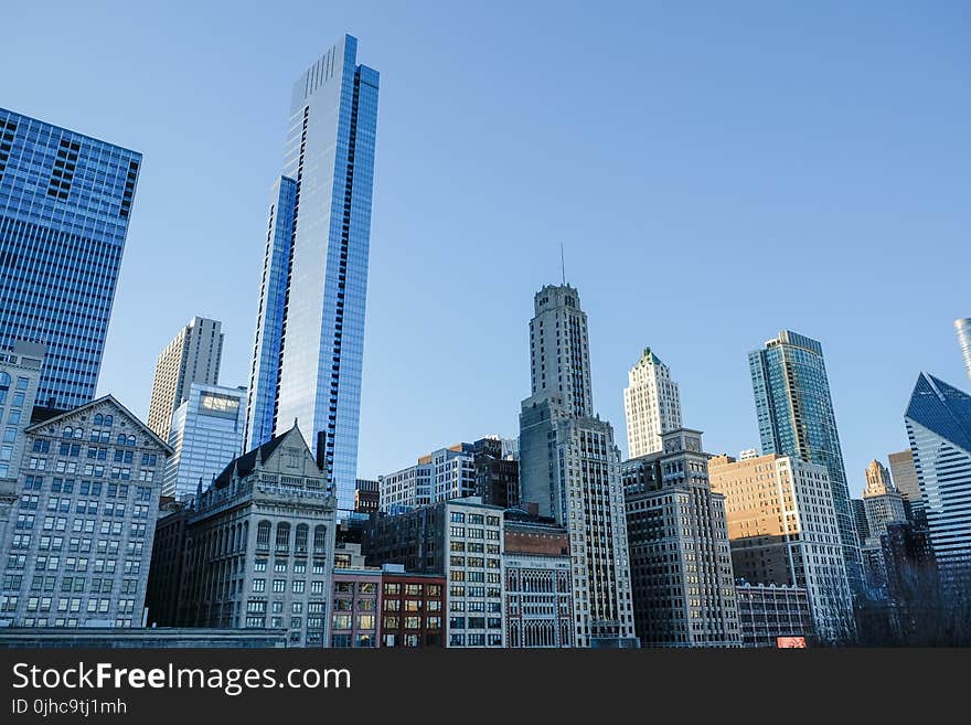 High-rise Buildings Under Clear Blue Sky