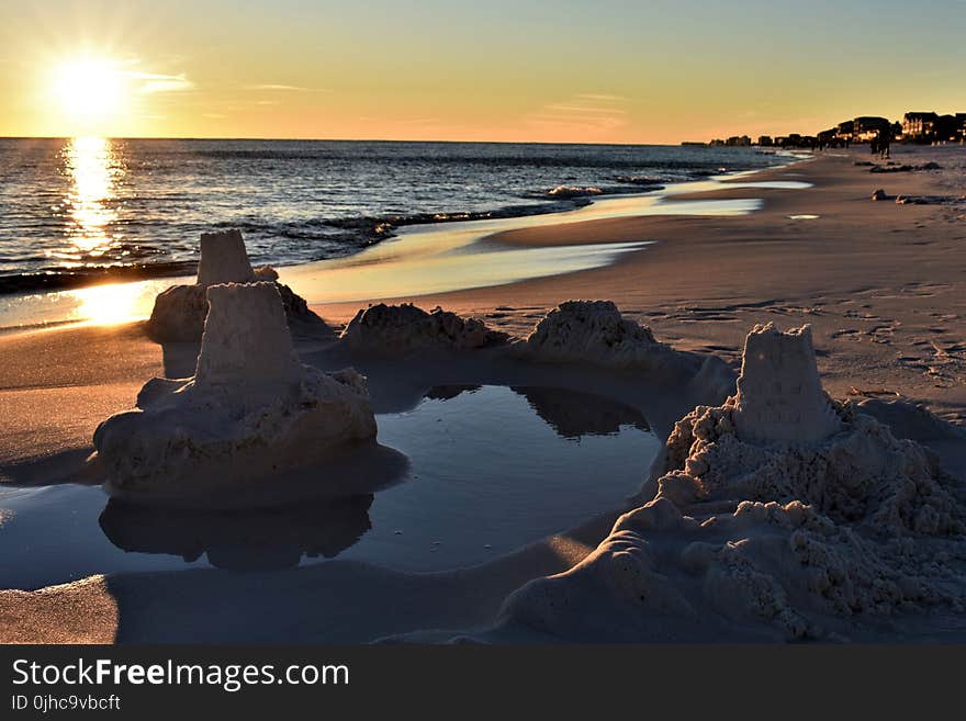 Sunset Over Beach