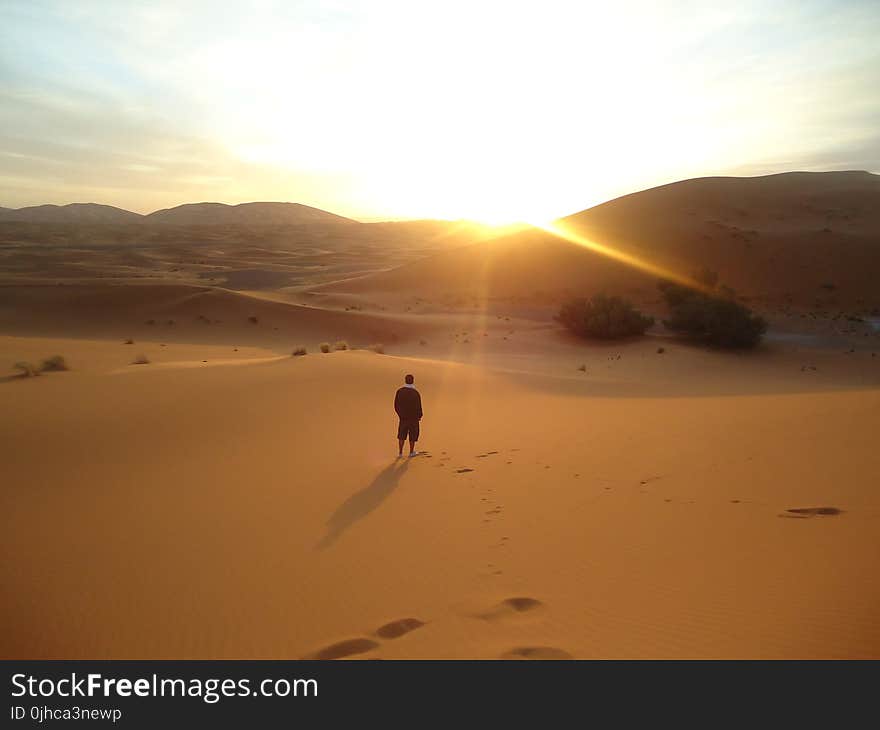 Photo Of Man On The Dessert During Daylight