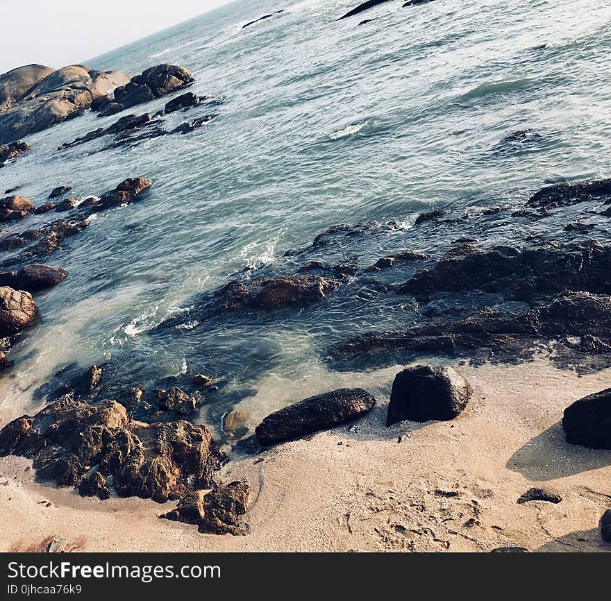 Rocks on Seashore