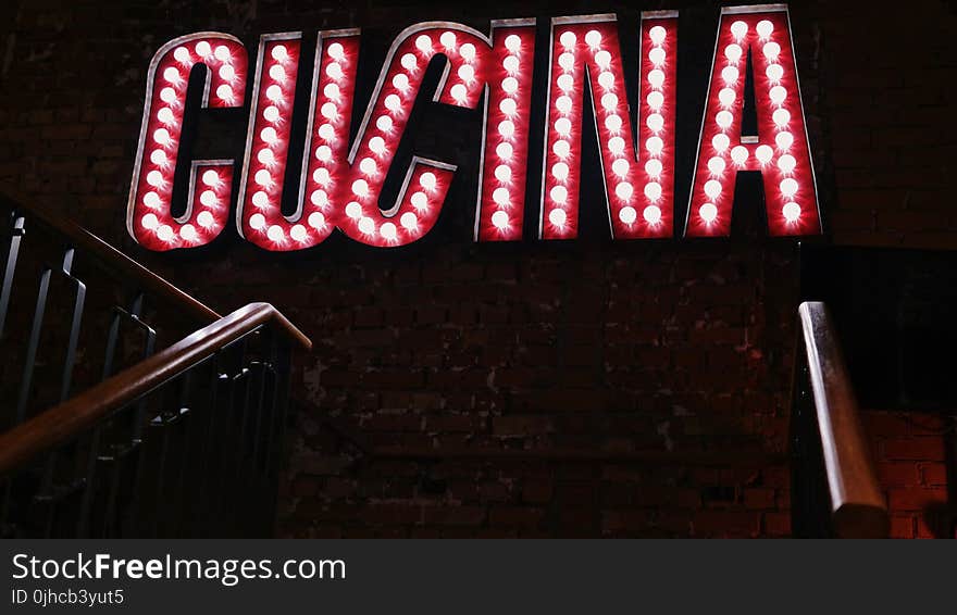 Red Cucina Signage