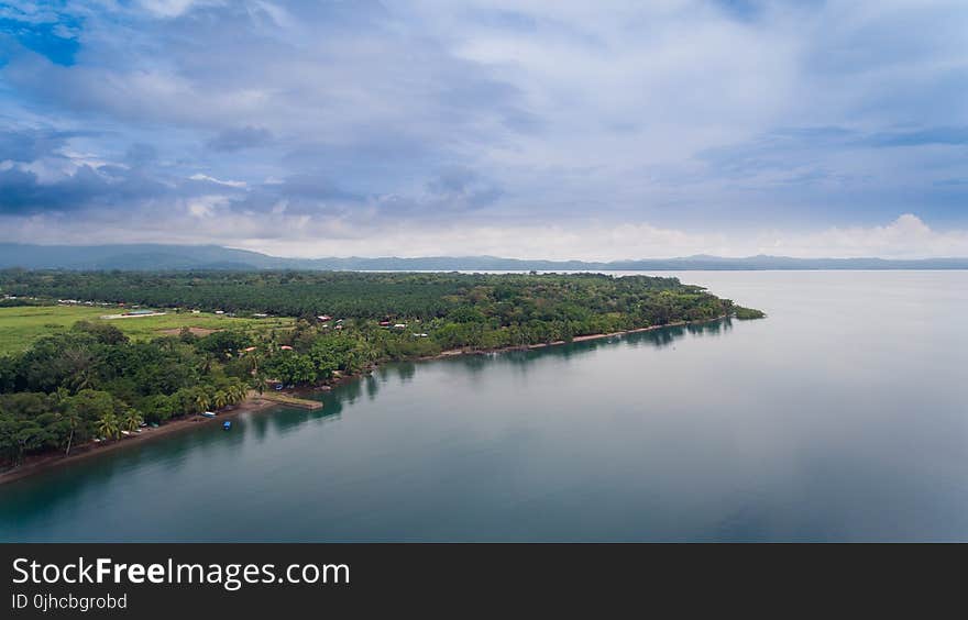 Aerial Photography Of Sea And Island