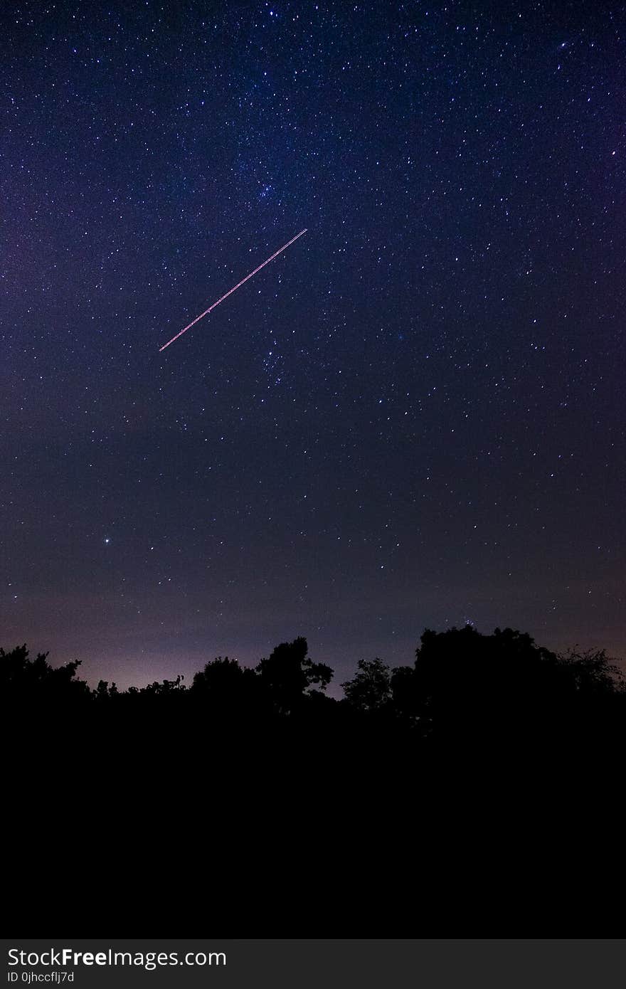 Shooting Star during Nighttime