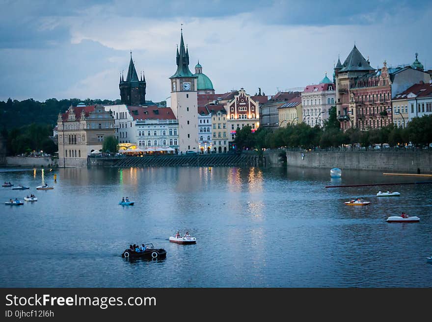 Paddle Boats on Lake