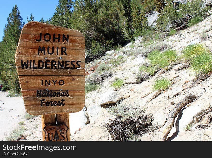 John Muir Wilderness Signage