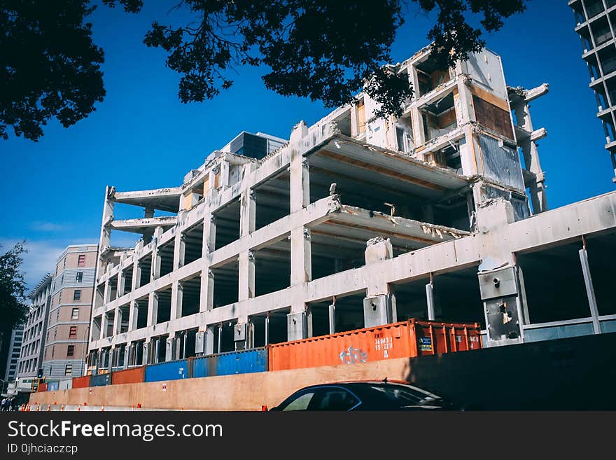 Gray Concrete Building