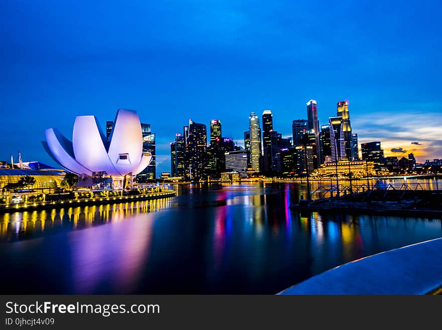 Landscape Photo of Building during Nighttime