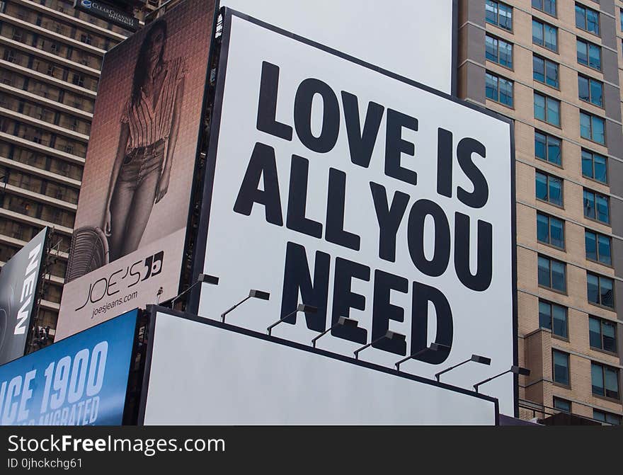 Love Is All You Need Signage