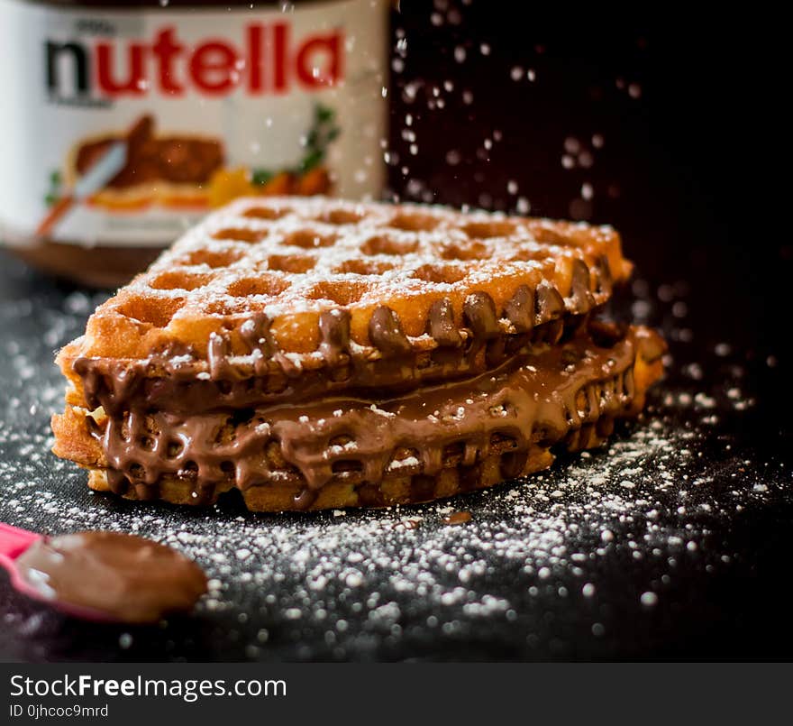 Waffle With Nutella Bottle