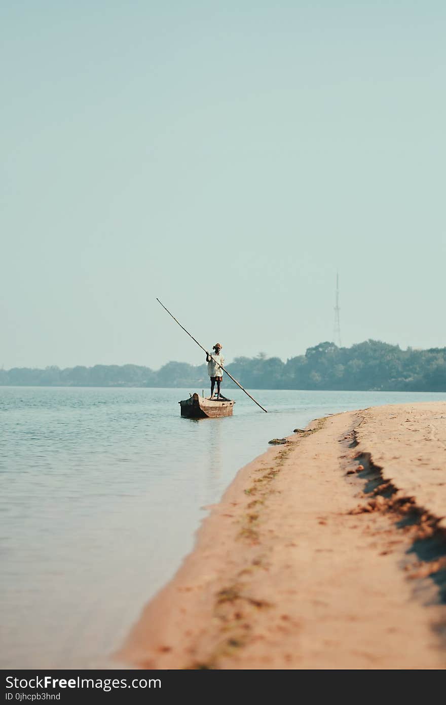 Fisherman On Boat