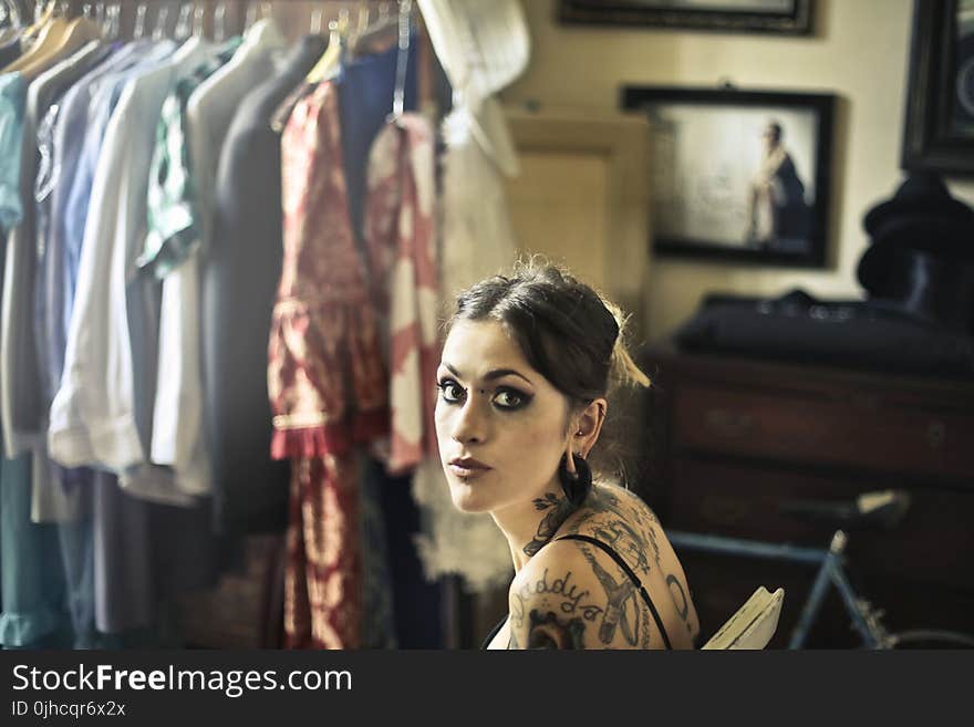 Woman Sitting On The Chair