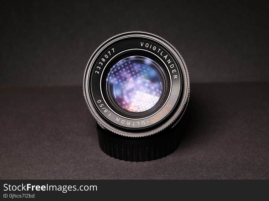 Close-Up Photography of Black Dslr Camera Lens