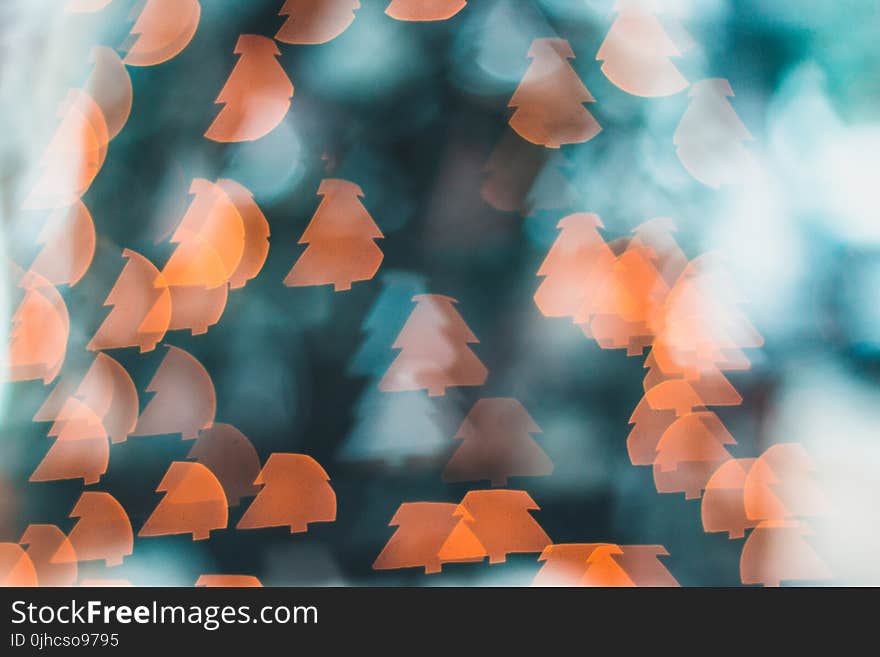 Bokeh Photography of Orange Lights