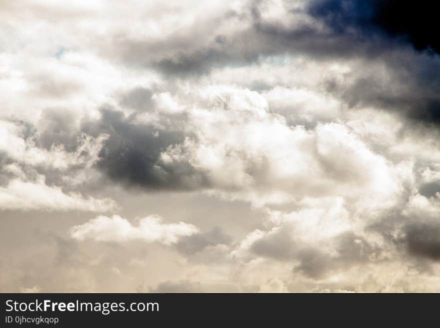 White Columbus Clouds