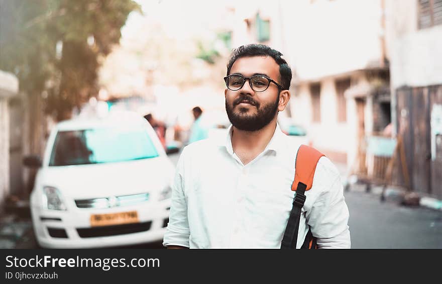 Man in White Dress Shirt