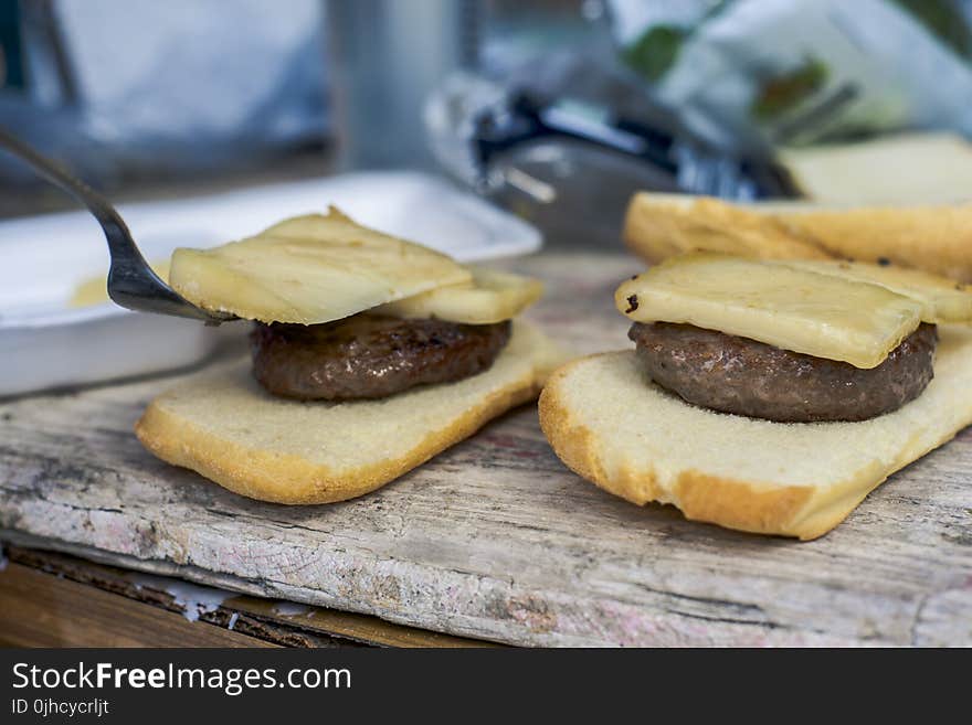 Bread Slice With Burger