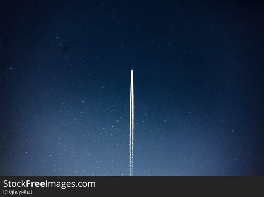 Space Shuttle Launch during Nighttime