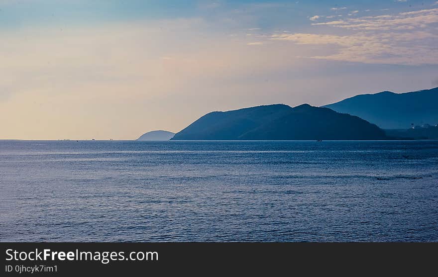 Scenic View of Ocean During Dawn