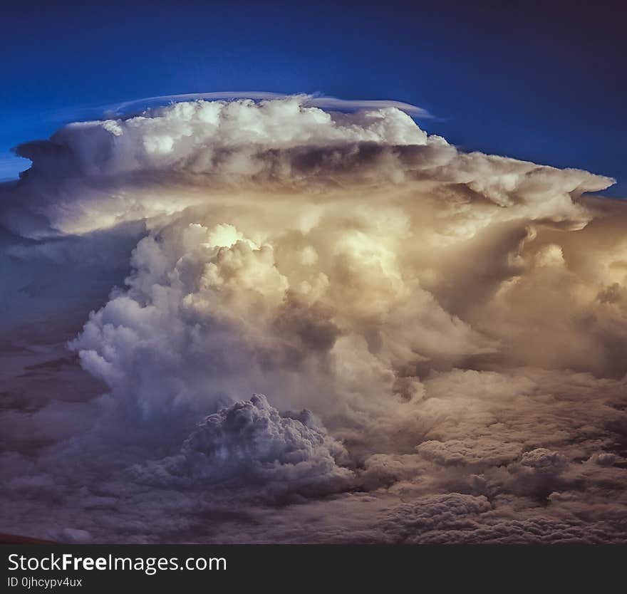 White and Gray Clouds