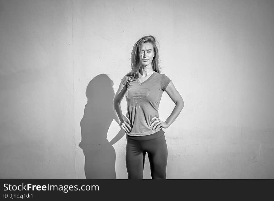 Woman Wearing Gray Blouse