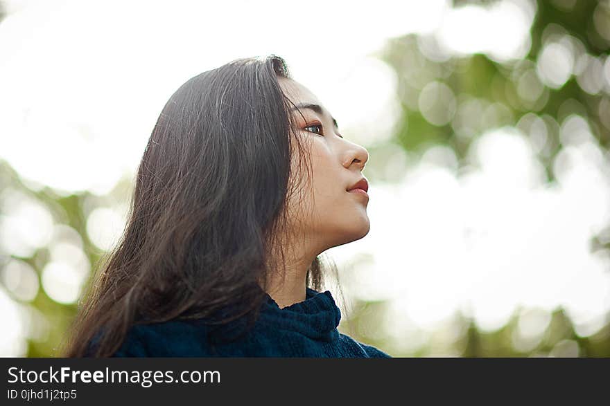 Close-Up Photography of a Woman