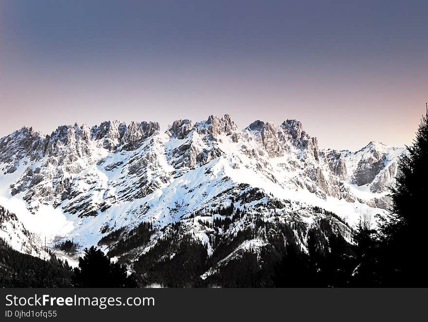 Mountain during Winter