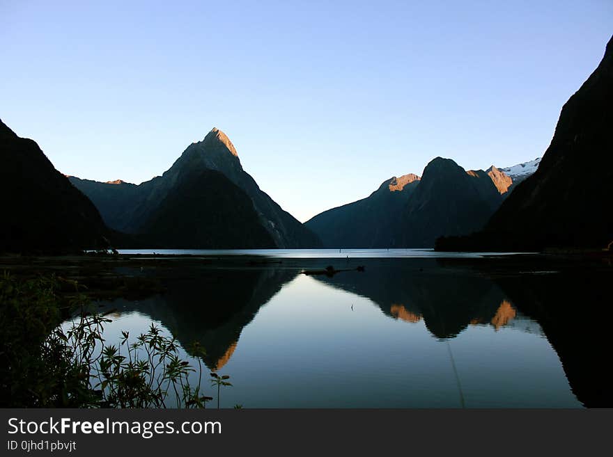 Scenic View of Mountains Under Clear Sky