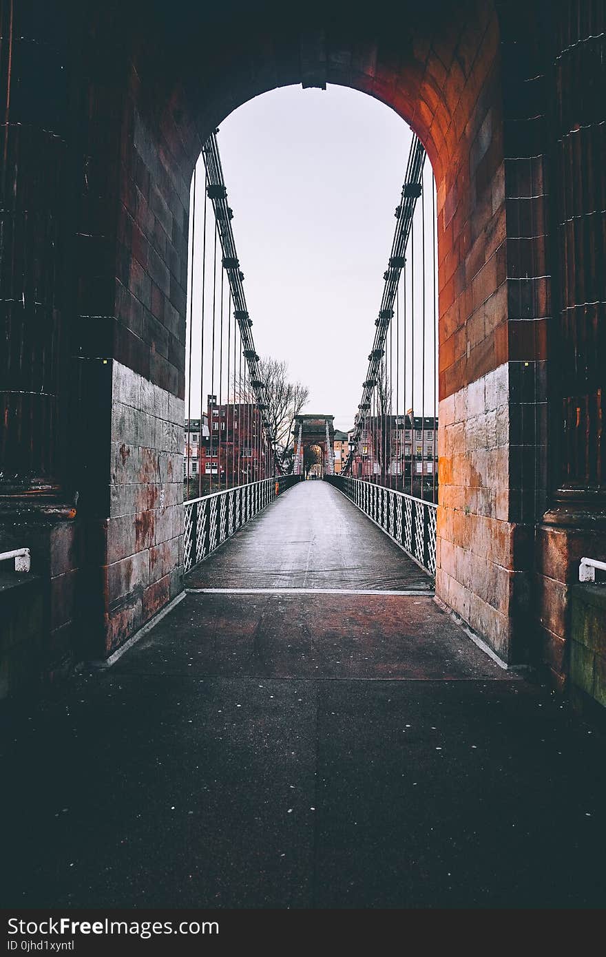 Brown Concrete Bridge