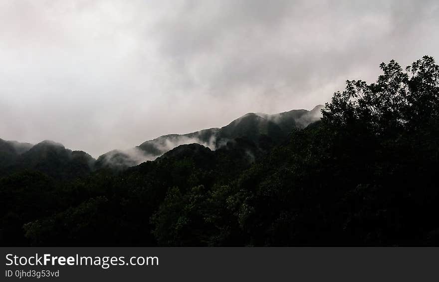 Low-angle Photography of Mountain