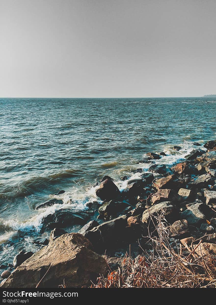 Rocks On Seashore